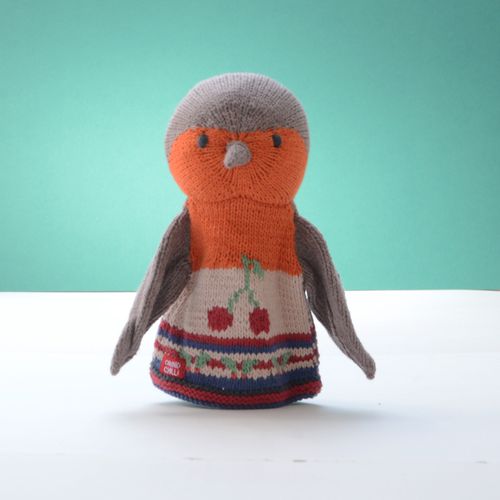 Robin Hand Puppet in Organic Cotton