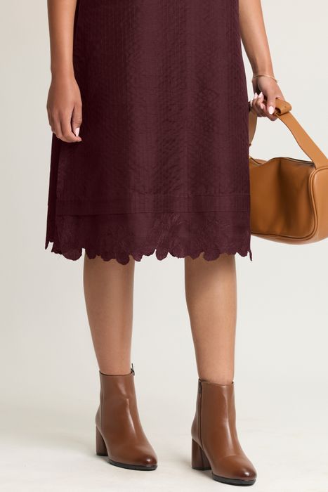 Mulberry Silk Embroidered Dress