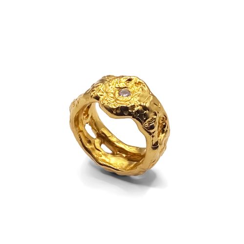 Eclipse Cutout Gem Ring