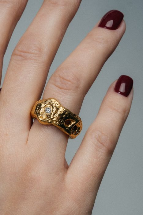 Eclipse Cutout Gem Ring