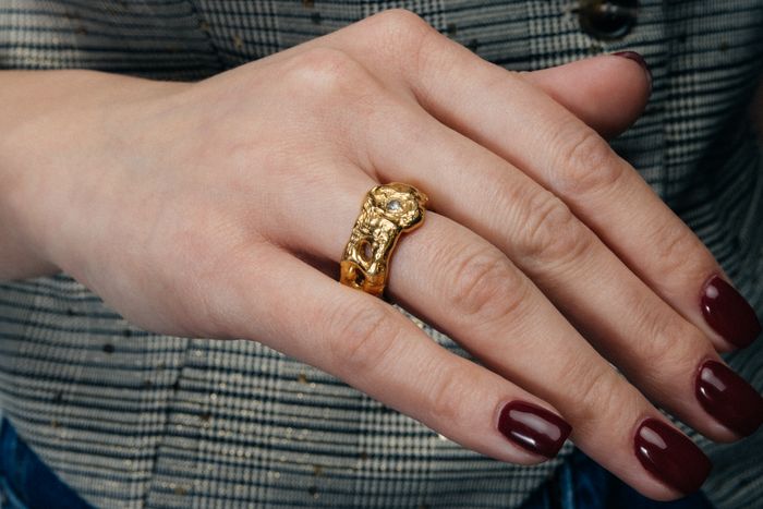 Eclipse Cutout Gem Ring