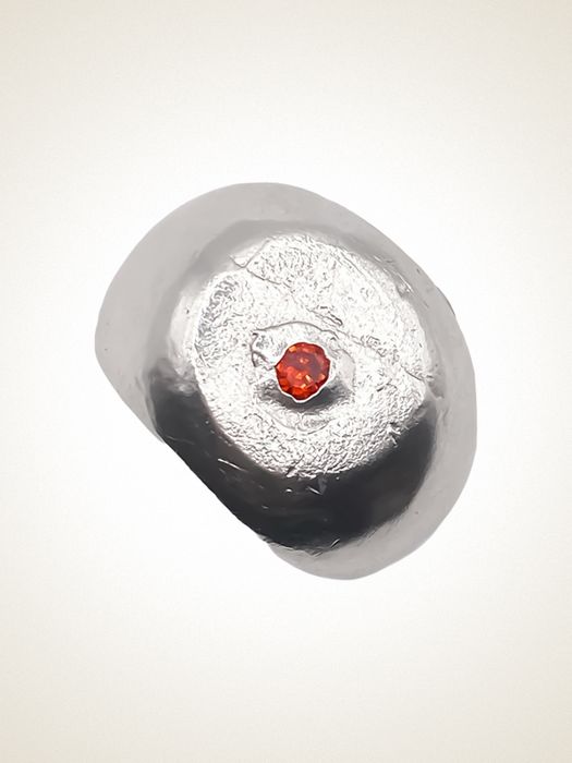 Round Signet Gem Ring