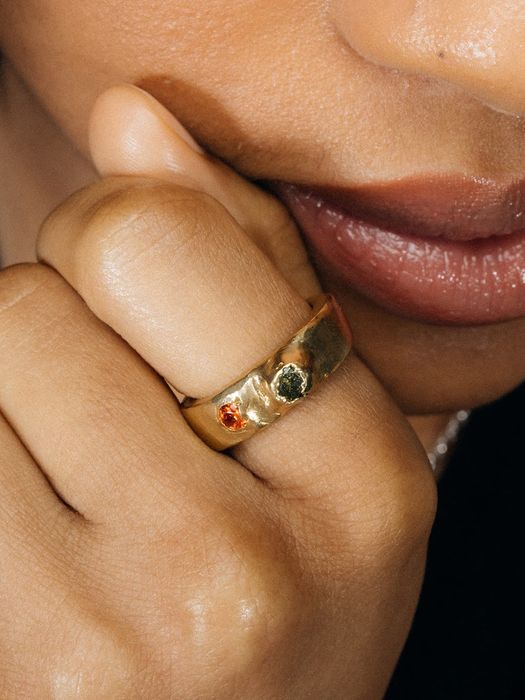 Thickems Band Gem Ring