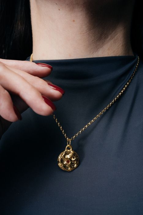 Moon Gem Chain Necklace