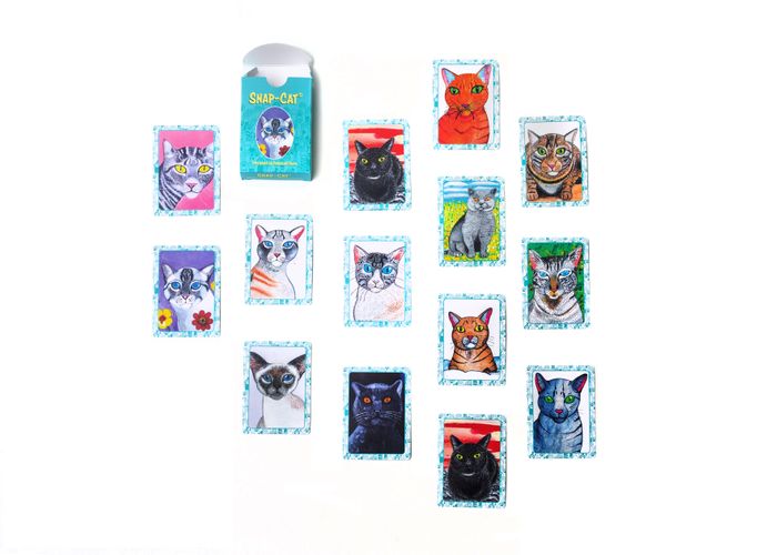 Snap-Cat Game: Illustrated Cat Lover Gift