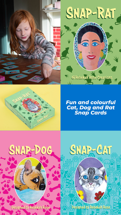 Snap-Rat Game: illustrated Rat Lover Gift