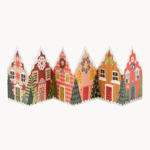 Christmas Houses Concertina Card