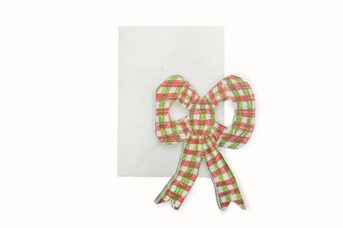 Pink Chequer Bow Concertina