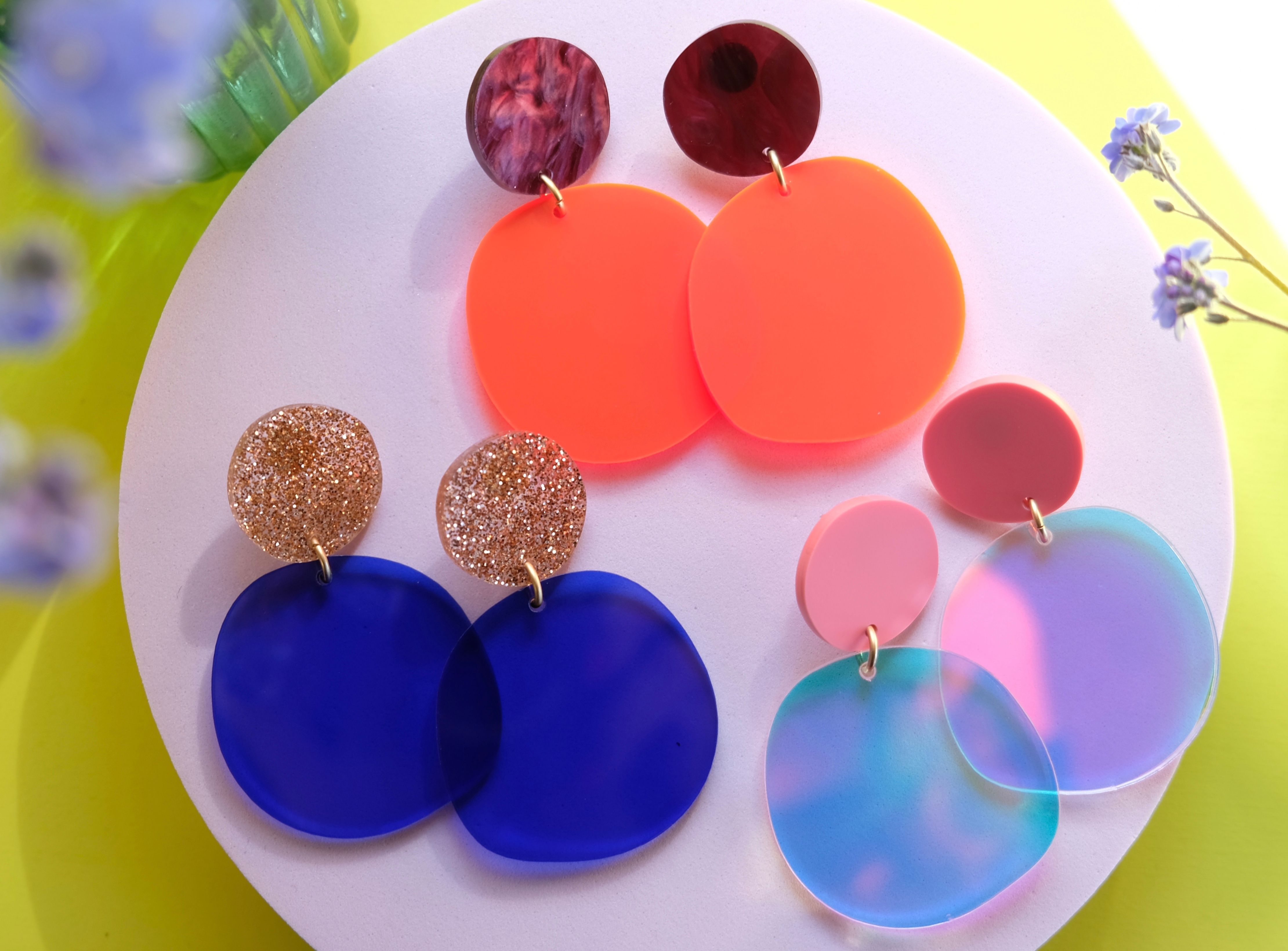 Iris Apfel dangly earrings