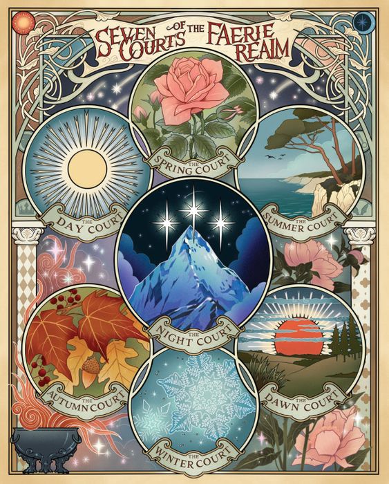 A Court of Thorns and Roses Official Seven Courts of the Faerie Realm 1000-Piece