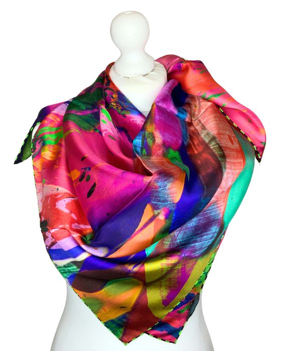 100% Silk Square Scarf