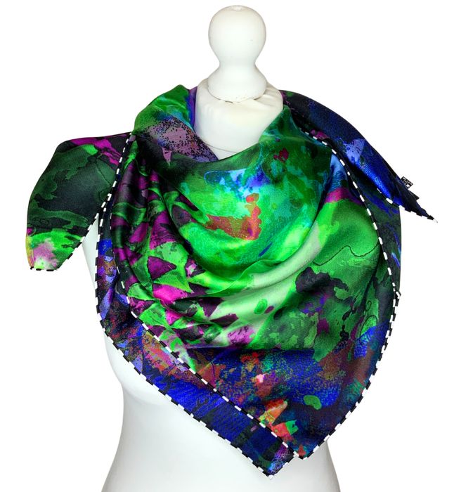 100% Silk Square Scarf