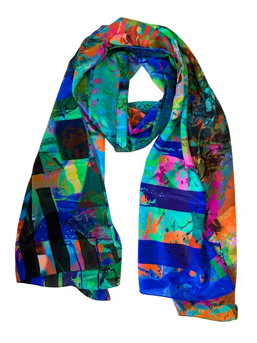 100% Large Silk Crepe De Chine Scarves