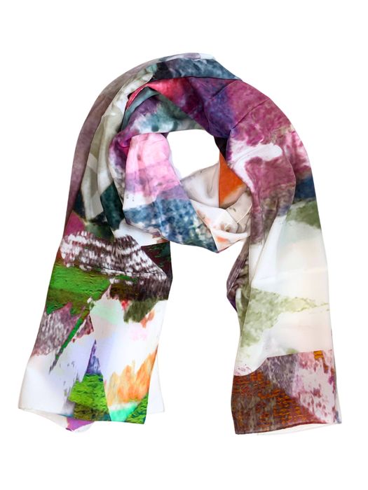 100% Large Silk Crepe De Chine Scarves