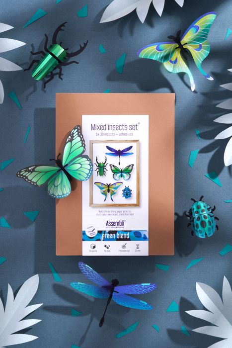 Paper Mixed Insect Set of 5
