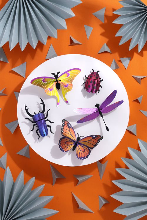 Paper Mixed Insect Set of 5