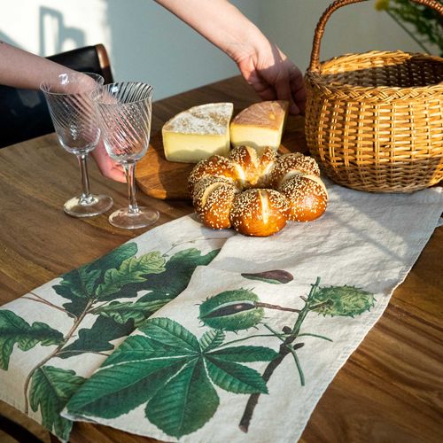 Linen Kitchen Towels  OAK & HORSE CHESTNUT, set of 2