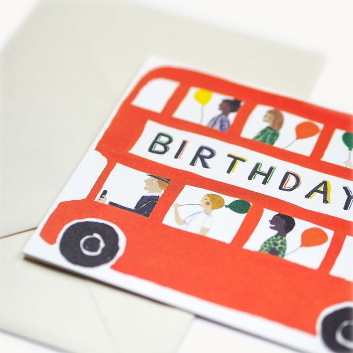 Birthday Bus Card