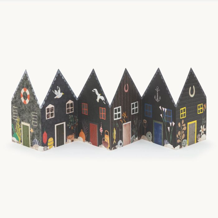 Fisherman's Huts Concertina Card