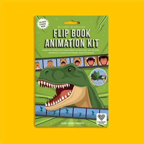 Dynamic Dinosaurs Flip Book Animation Kit