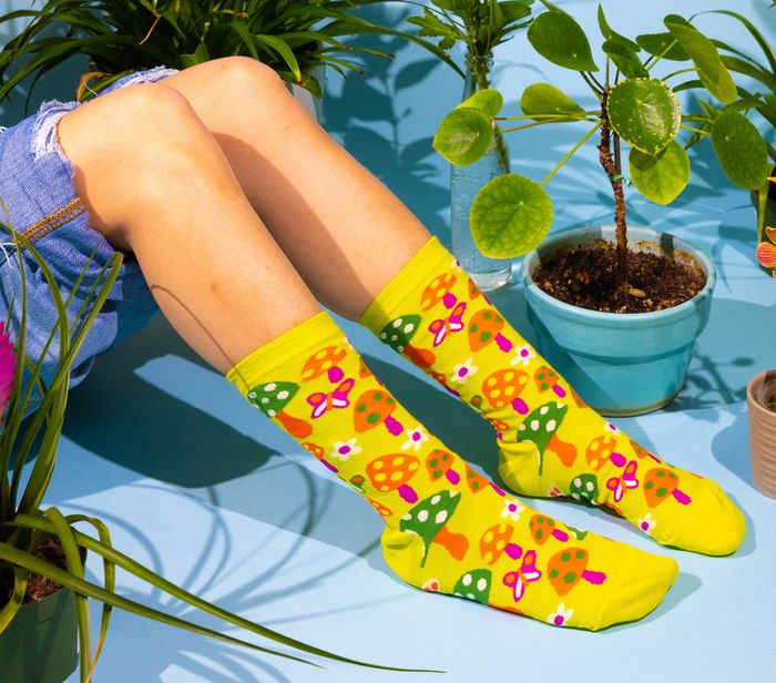 Yellow Owl Socks