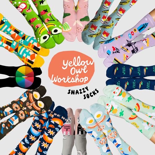 Yellow Owl Socks