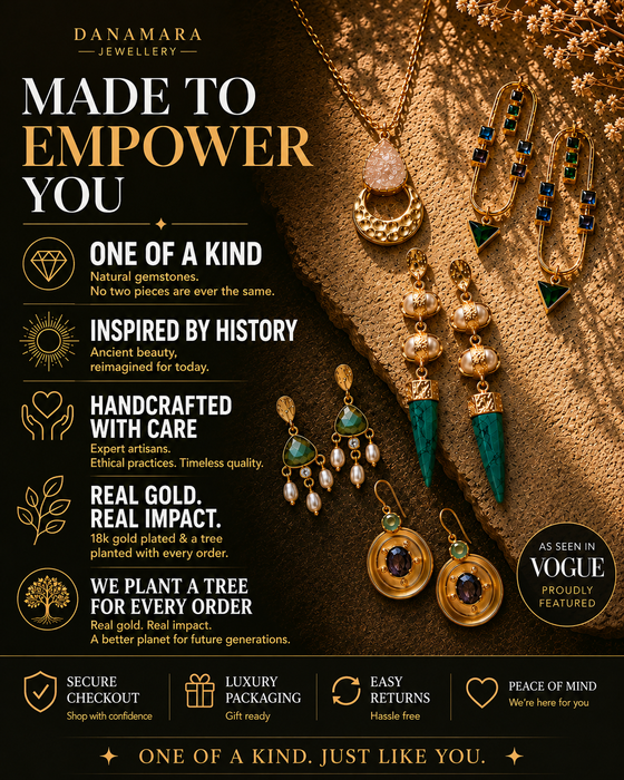 Zarif Multicolour Gemstone Statement Earrings