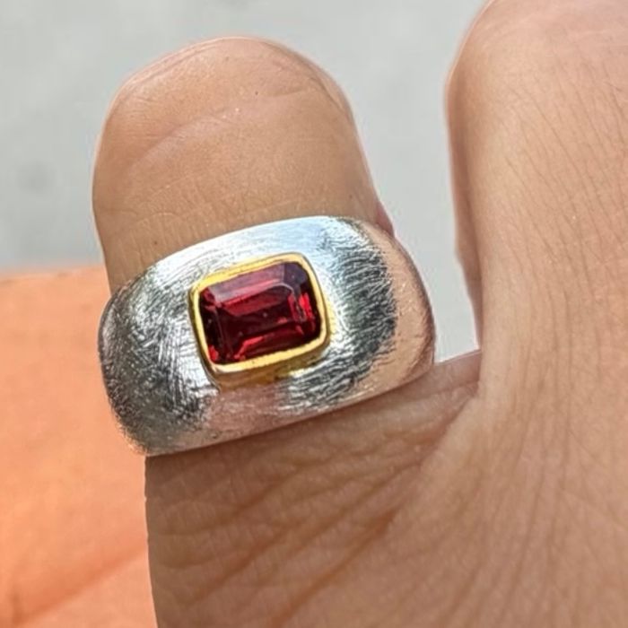 Crimson Garnet Sovereign Ring