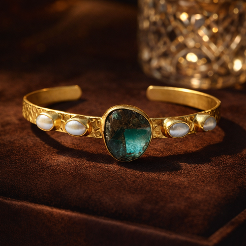Emerald Horizon Mojave Bangle