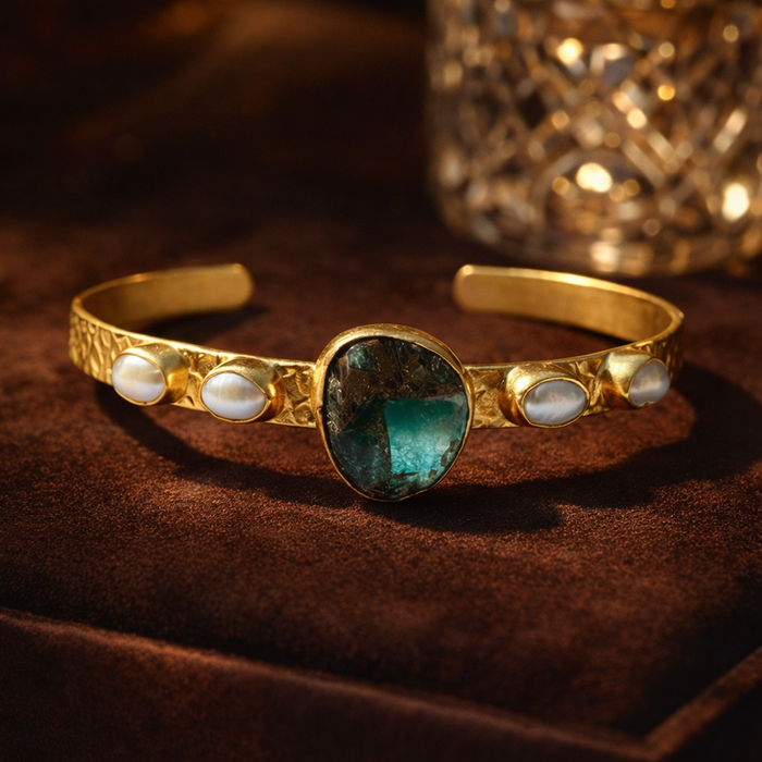 Emerald Horizon Mojave Bangle