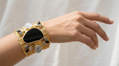 Obsidian Shield Bangle