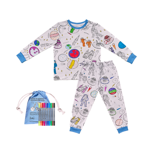space explorer colour in pyjamas
