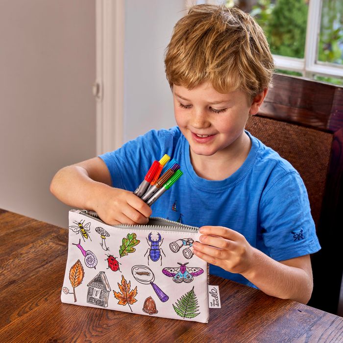 woodland colour in pencil case