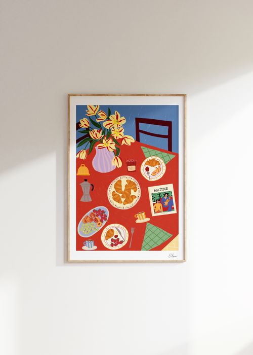 French Breakfast Art Print