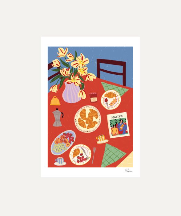 French Breakfast Art Print