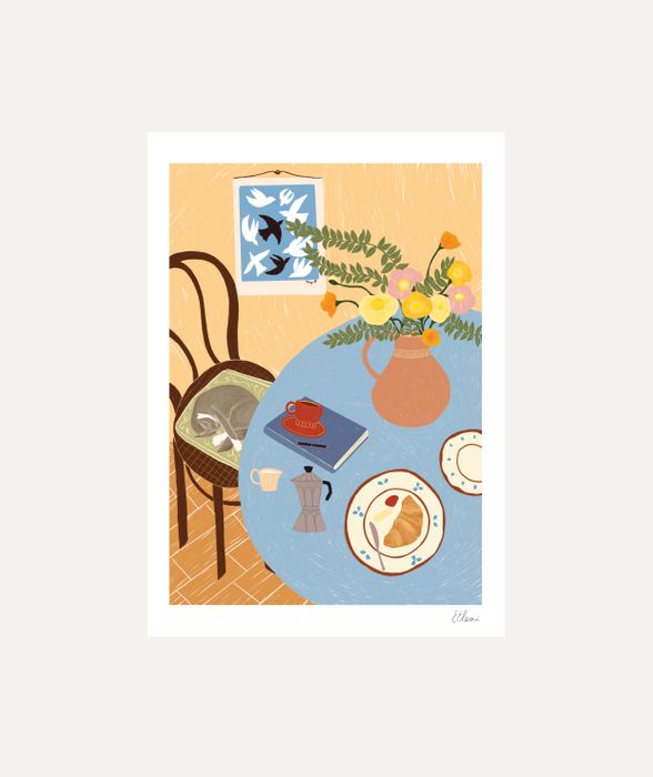 Coffee Please Art Print