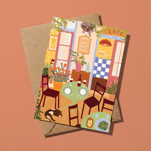 Spotty Dog Greeting Card