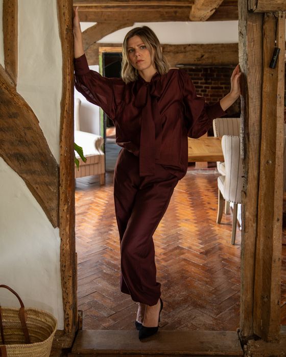 Tiffany Trouser | Burgundy