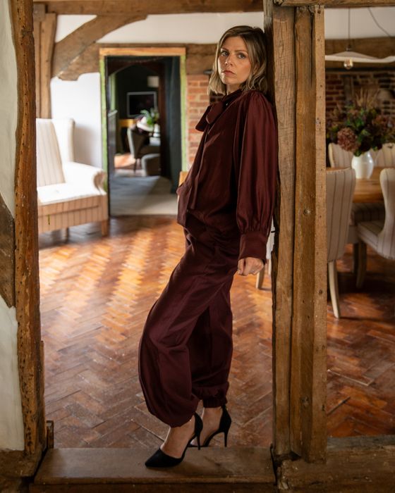 Tiffany Trouser | Burgundy