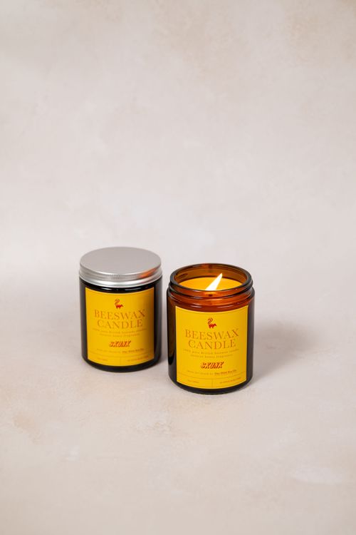 100% Pure British Beeswax Candle