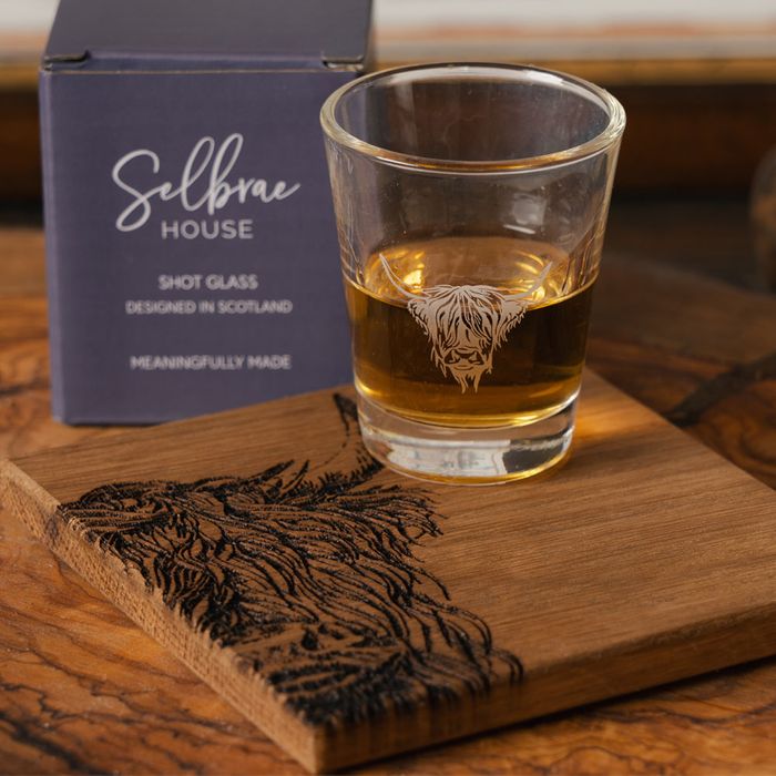 Highland Cow Shot Glass