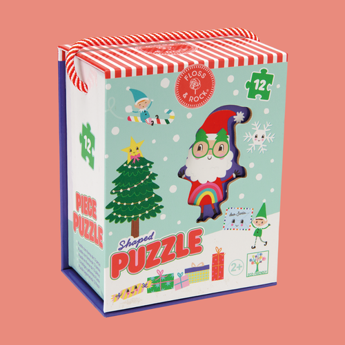 12-piece Jigsaw Puzzle (Christmas) | Children's Puzzle Toy | Floss & Rock
