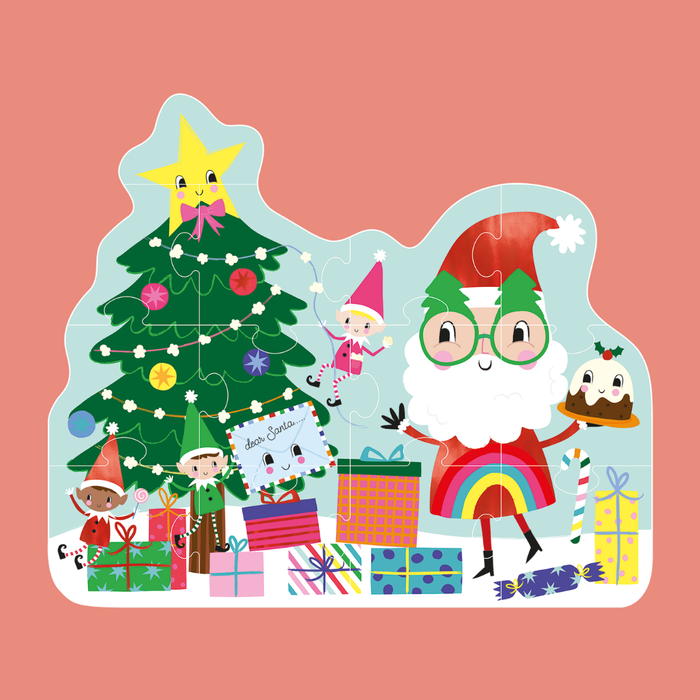 12-piece Jigsaw Puzzle (Christmas) | Children's Puzzle Toy | Floss & Rock