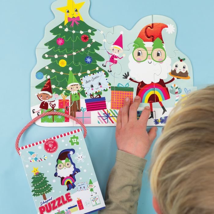 12-piece Jigsaw Puzzle (Christmas) | Children's Puzzle Toy | Floss & Rock