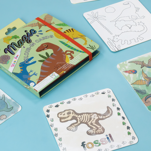 Magic Water Cards (Dinosaur) | Reusable Children's Drawing Cards | Floss & Rock