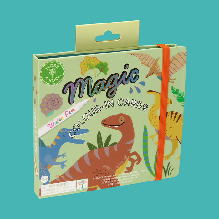 Magic Water Cards (Dinosaur) | Reusable Children's Drawing Cards | Floss & Rock