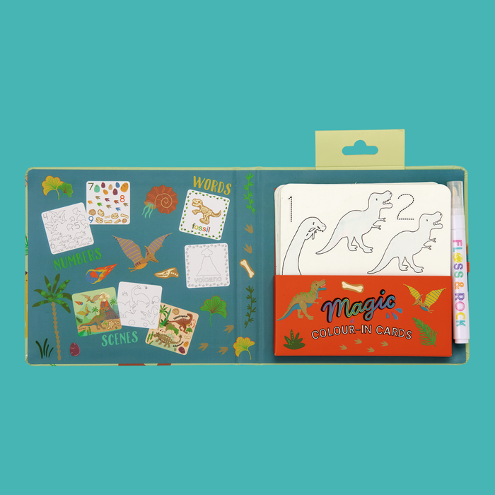 Magic Water Cards (Dinosaur) | Reusable Children's Drawing Cards | Floss & Rock