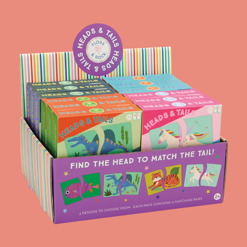 Heads & Tails Game | Educational Children's Toy | Floss & Rock