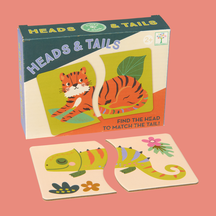Heads & Tails Game | Educational Children's Toy | Floss & Rock