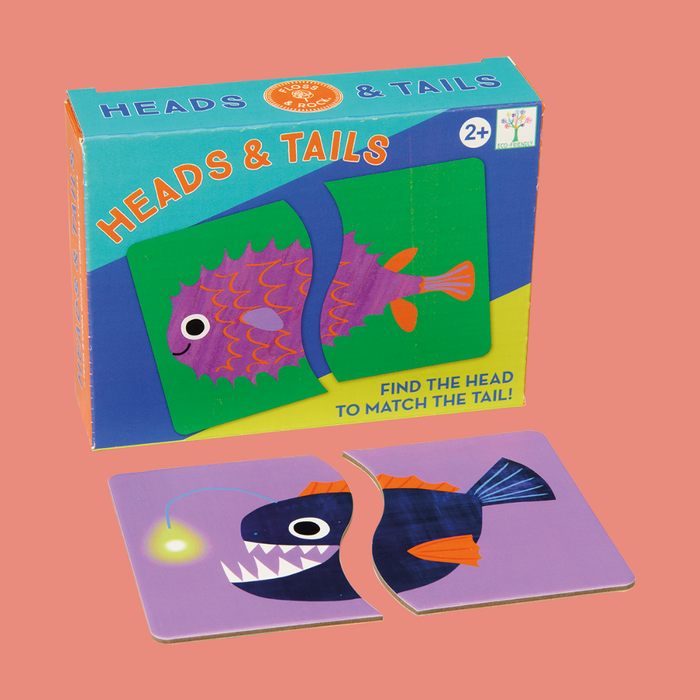 Heads & Tails Game | Educational Children's Toy | Floss & Rock